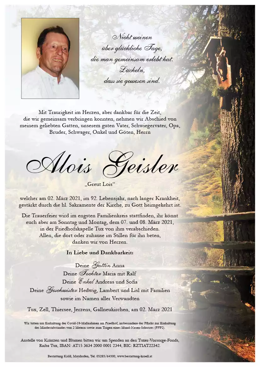 Parte von Alois Geisler